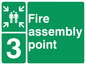 SY5763: Fire Assembly Point 3 - replaces SY475(3)