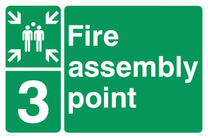 SY5763: Fire Assembly Point 3 - replaces SY475(3)