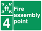 SY5764: Fire Assembly Point 4 - replaces SY475(4)