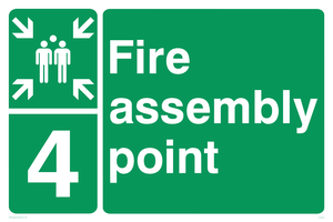 SY5764: Fire Assembly Point 4 - replaces SY475(4)