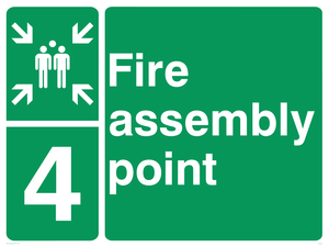SY5764: Fire Assembly Point 4 - replaces SY475(4)