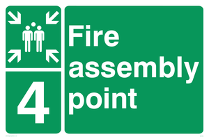 SY5764: Fire Assembly Point 4 - replaces SY475(4)