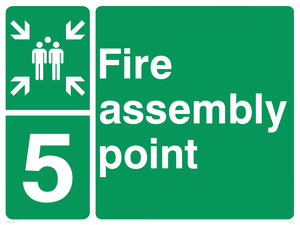 SY5765: Fire Assembly Point 5 - replaces SY475(5)