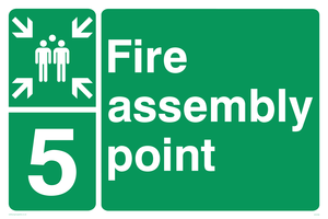 SY5765: Fire Assembly Point 5 - replaces SY475(5)