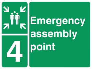 SY5779: Emergency Assembly Point 4 - Replaces SY476(4)