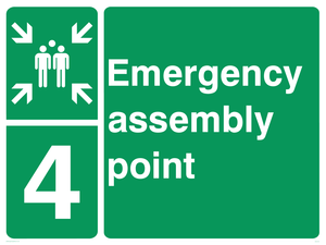 SY5779: Emergency Assembly Point 4 - Replaces SY476(4)