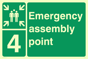 SY5779: Emergency Assembly Point 4 - Replaces SY476(4)