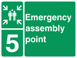 SY5780: Emergency Assembly Point 5 - Replaces SY476(5)