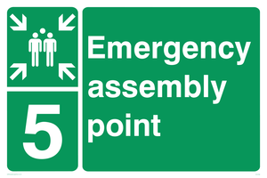 SY5780: Emergency Assembly Point 5 - Replaces SY476(5)