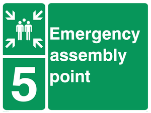SY5780: Emergency Assembly Point 5 - Replaces SY476(5)