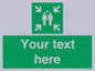 SY7207: Custom sign safe condition evacuation assembly point