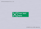 SY7207: Custom sign safe condition evacuation assembly point
