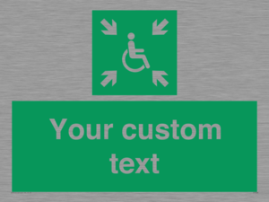 SY7208: Custom sign safe condition evacuation temporary refuge