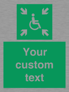 SY7208: Custom sign safe condition evacuation temporary refuge