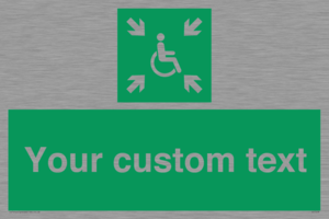 SY7208: Custom sign safe condition evacuation temporary refuge