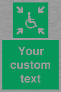 SY7208: Custom sign safe condition evacuation temporary refuge