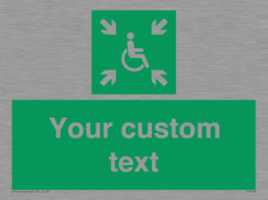 SY7208: Custom sign safe condition evacuation temporary refuge