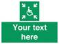 SY7208: Custom sign safe condition evacuation temporary refuge