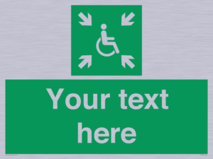 SY7208: Custom sign safe condition evacuation temporary refuge