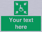 SY7208: Custom sign safe condition evacuation temporary refuge