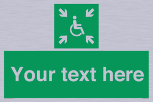 SY7208: Custom sign safe condition evacuation temporary refuge