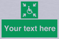 SY7208: Custom sign safe condition evacuation temporary refuge