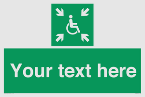 SY7208: Custom sign safe condition evacuation temporary refuge