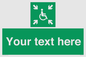 SY7208: Custom sign safe condition evacuation temporary refuge