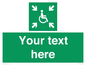 SY7208: Custom sign safe condition evacuation temporary refuge