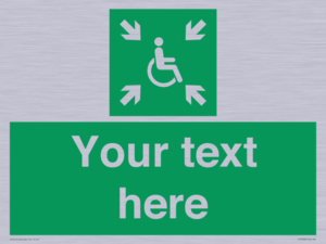 SY7208: Custom sign safe condition evacuation temporary refuge