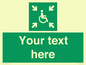 SY7208: Custom sign safe condition evacuation temporary refuge