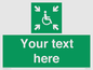 SY7208: Custom sign safe condition evacuation temporary refuge