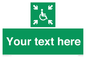 SY7208: Custom sign safe condition evacuation temporary refuge