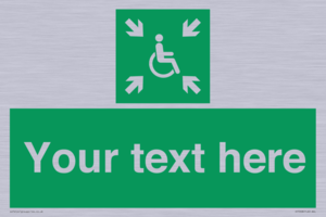 SY7208: Custom sign safe condition evacuation temporary refuge