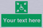 SY7208: Custom sign safe condition evacuation temporary refuge
