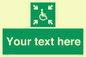 SY7208: Custom sign safe condition evacuation temporary refuge