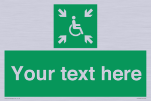 SY7208: Custom sign safe condition evacuation temporary refuge