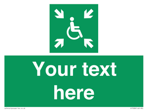 SY7208: Custom sign safe condition evacuation temporary refuge