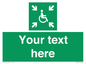 SY7208: Custom sign safe condition evacuation temporary refuge