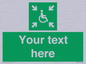 SY7208: Custom sign safe condition evacuation temporary refuge