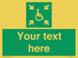 SY7208: Custom sign safe condition evacuation temporary refuge