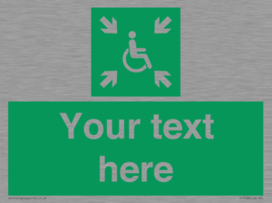 SY7208: Custom sign safe condition evacuation temporary refuge