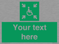 SY7208: Custom sign safe condition evacuation temporary refuge