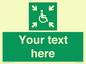 SY7208: Custom sign safe condition evacuation temporary refuge