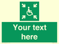 SY7208: Custom sign safe condition evacuation temporary refuge