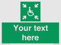 SY7208: Custom sign safe condition evacuation temporary refuge