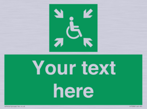 SY7208: Custom sign safe condition evacuation temporary refuge