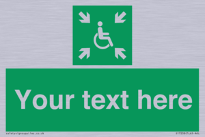 SY7208: Custom sign safe condition evacuation temporary refuge