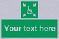 SY7208: Custom sign safe condition evacuation temporary refuge