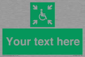 SY7208: Custom sign safe condition evacuation temporary refuge